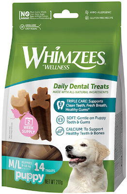 Whimzees Dental Dog Treats for Small Breeds 210gr 28pcs