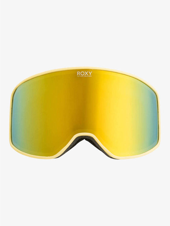 Roxy Storm Ski & Snowboard Goggles Kids Gold with Lens in Gold Color