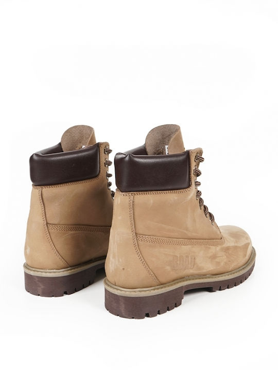 Leder Stiefeletten Damen Braun