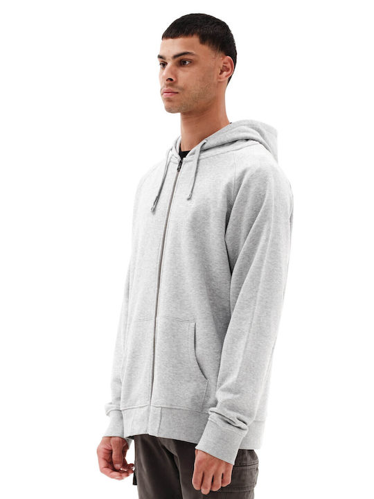 Emerson Herren Sweatshirt Jacke mit Kapuze und Taschen grey