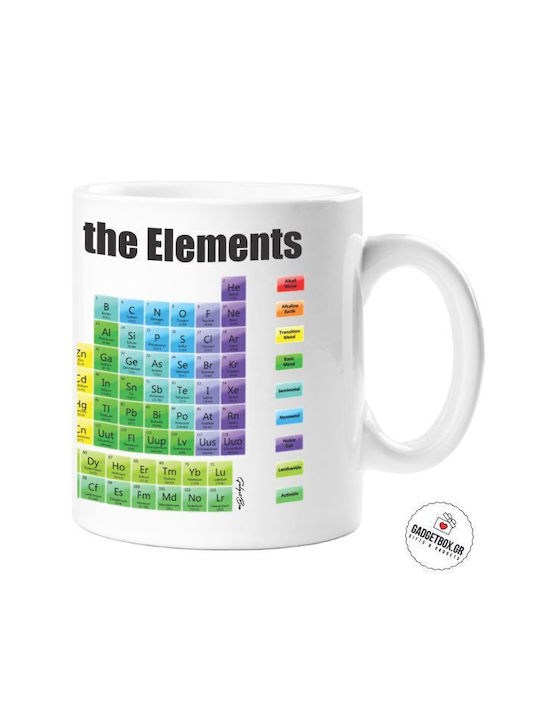 With The Periodic Table of Elements For Chemistry Enthusiasts Mug Ceramic White
