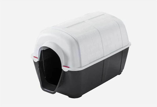Dog House Plastic Outdoor Black 70x44x44cm