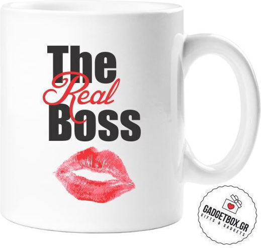 Boss Real Boss Ceramic White Mug 2 Pieces