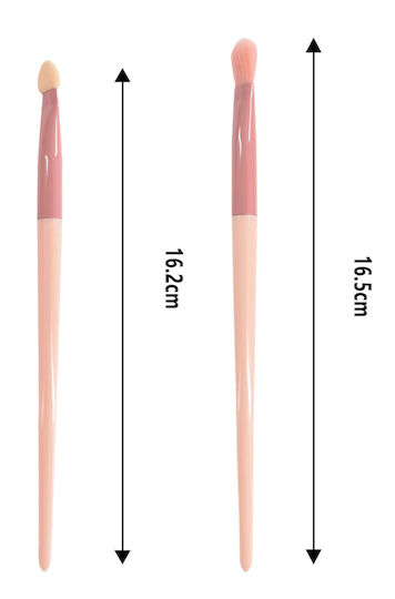 Cosmofan Set mit Make-up-Pinseln für Lidschatten aus synthetischem Haar 2Stück
