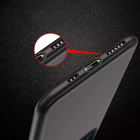 Hurtel Soft Umschlag Rückseite Silikon Schwarz (Honor 90 Lite, X50i)