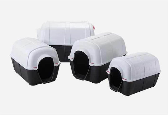 Dog House Plastic Outdoor Black 103x66x66cm