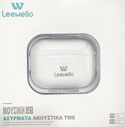 Leewello WP-422 In-ear Bluetooth Handsfree Ακουστικά με Θήκη Φόρτισης Λευκά