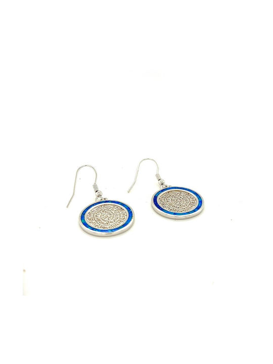 Drandakis Earrings made of Silver with Stones