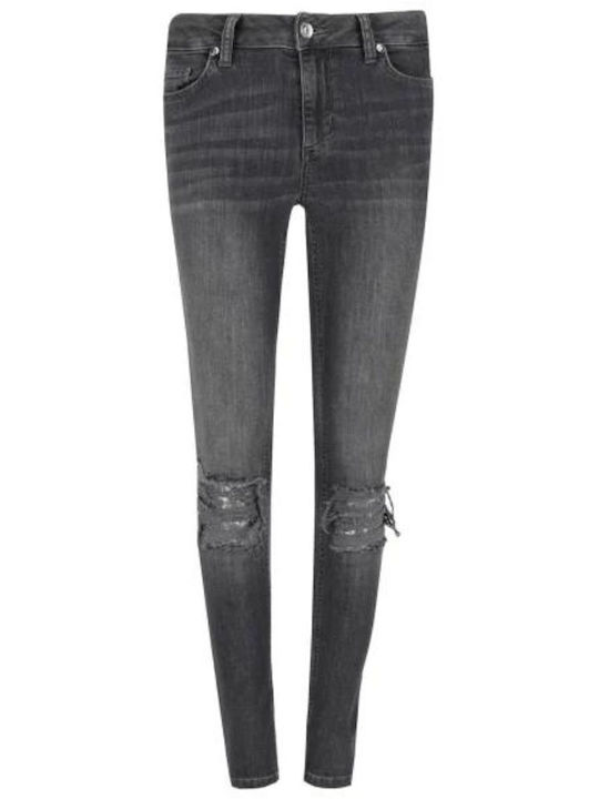 Liu Jo Damenjeanshose in Enger Passform Dark grey