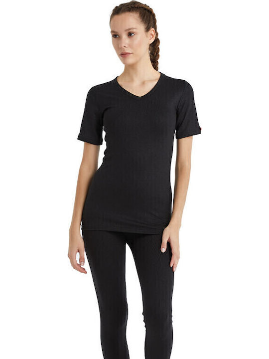 Blackspade Herren Thermo Kurzarmshirt Schwarz
