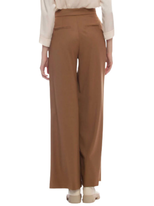 kocca Women's Fabric Trousers Brown