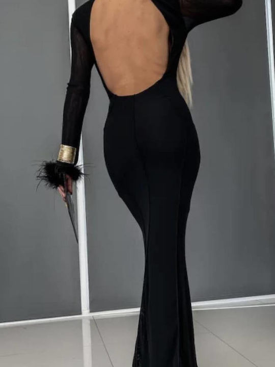 Maxi Dress for Wedding - Christening Black
