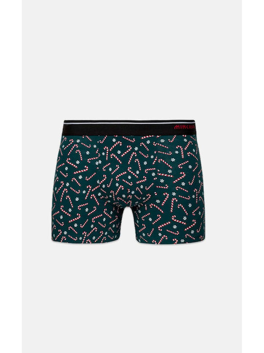 Minerva Herren Boxershorts Black-Green 2Packung