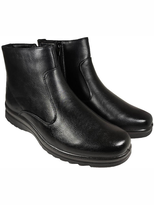 Atlanta Men's Boots with Zipper Black