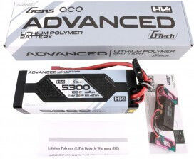 Gens Ace Напреднала Батерия Li-Po 11.4V 5300mAh 100C 3S T-Щепсел за RC Превозно Средство