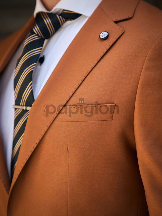 Men's Suit Jacket Slim Fit Tan