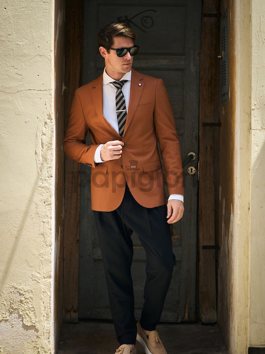 Men's Suit Jacket Slim Fit Tan