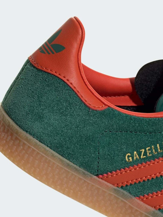 Adidas Παιδικά Sneakers Gazelle με Σκρατς Collegiate Green / Preloved Red / Gum