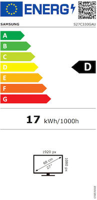 Samsung S27C330GAU IPS Monitor 27" FHD 1920x1080 με Χρόνο Απόκρισης 4ms GTG