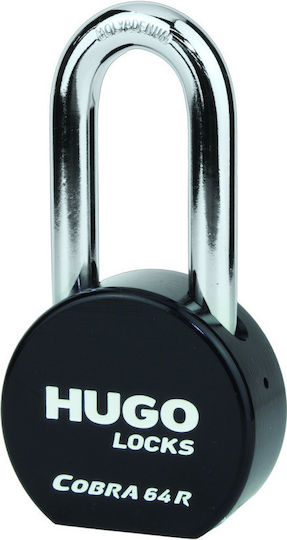 Hugo Locks Cobra 64r Λουκέτο Μακρύλαιμο με Κλειδί 64mm
