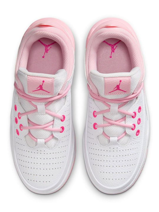 Max Aura Kids Sports Basketball Shoes with Laces White