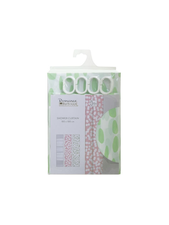 Click Shower Curtain 180x180cm Green