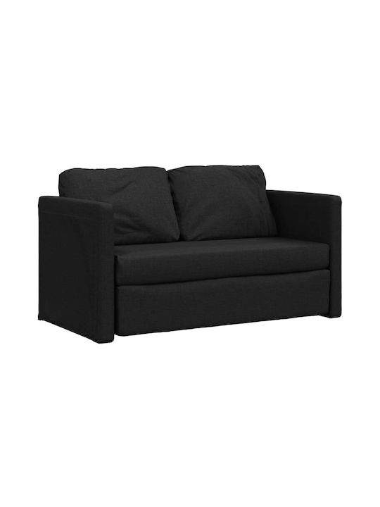 Doppelsitzer Sofa Bett Schwarz 112x60x55cm