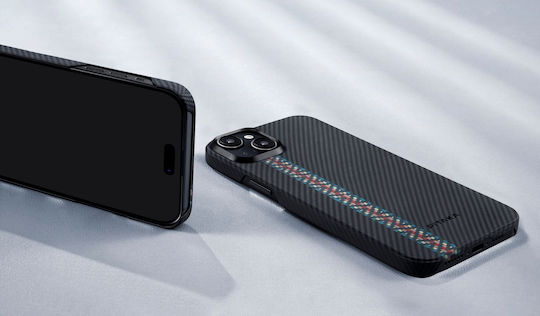 Pitaka Fusion Weaving Magez Back Cover 0.95mm Πολύχρωμο (iPhone 15)