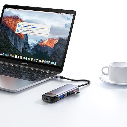 Mcdodo USB-C Docking Station with HDMI 4K PD Ethernet Gray (HU-7420)
