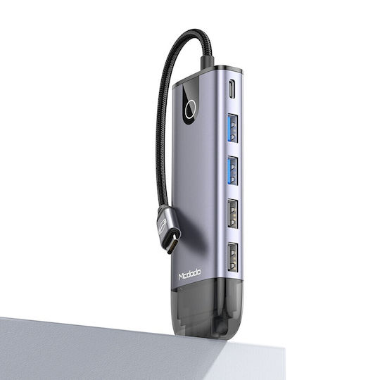 Mcdodo USB-C Docking Station with HDMI 4K PD Ethernet Gray (HU-7420)