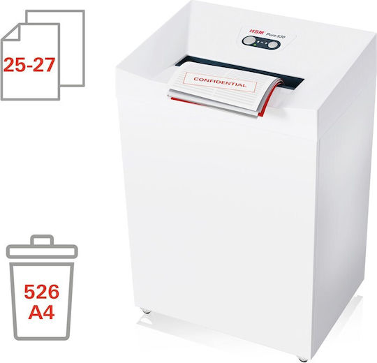 HSM Καταστροφέας Εγγράφων Pure 27 Φύλλων με Κάδο 80lt