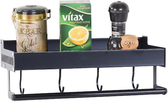 Wall Metal Shelf 11cm Black