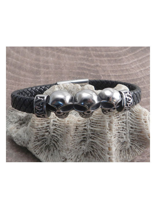 Amigaz Bracelet Set with design Heart made of Leather