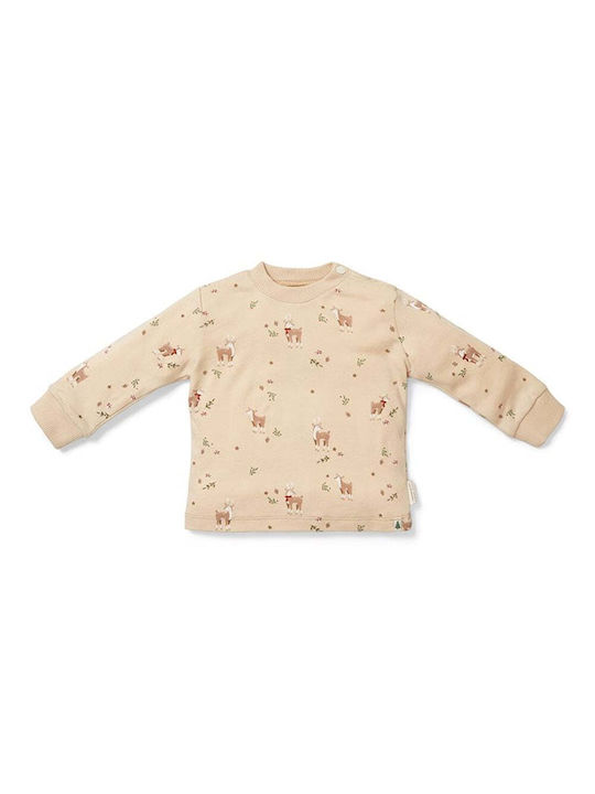 Little Dutch Kids Pajamas Winter Cotton Beige