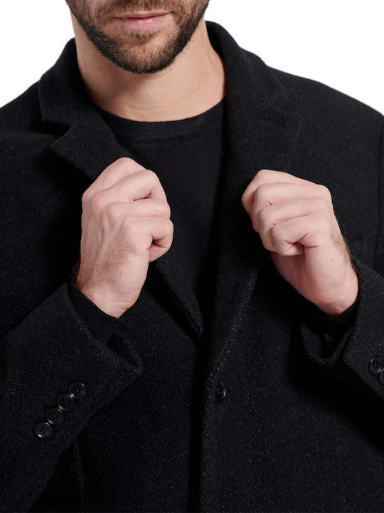 Herren Mantel Black (Black)