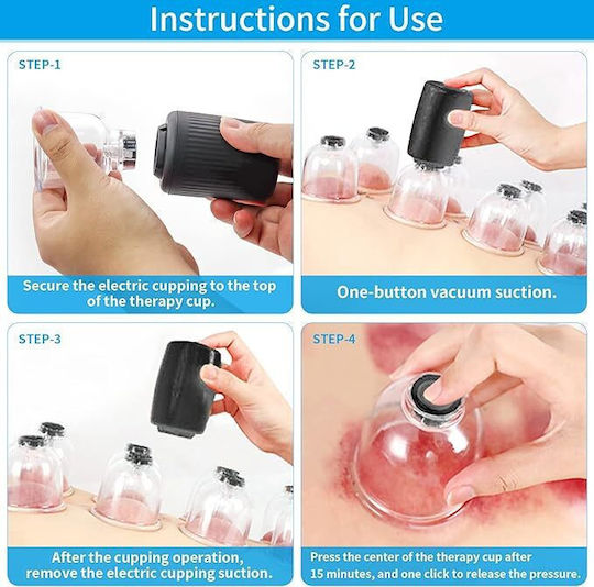 Therapeutic Device with Suction Cups against Cellulite and Wrinkles 6pcs