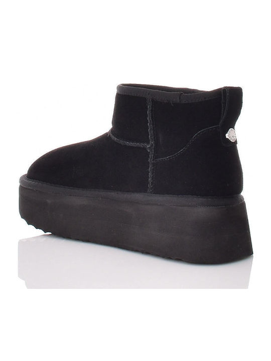 Campfire Wildleder Stiefeletten Damen Schwarz