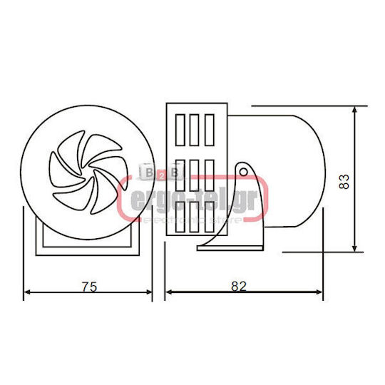 Nanzhou Σειρήνα Συναγερμού Εξωτερικού Χώρου 100dB 12V