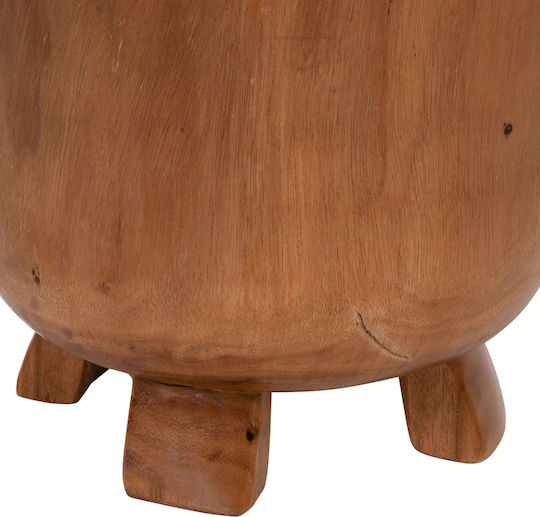 Hocker Für das Wohnzimmer Hölzernes Bozzo Natural 34x34x46cm