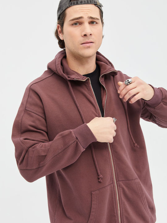 Sweatshirt with Hood Bordeaux.