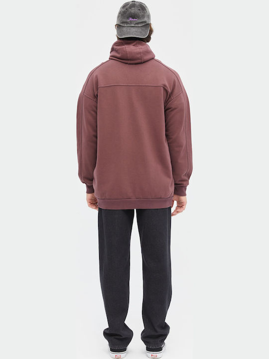 Sweatshirt with Hood Bordeaux.