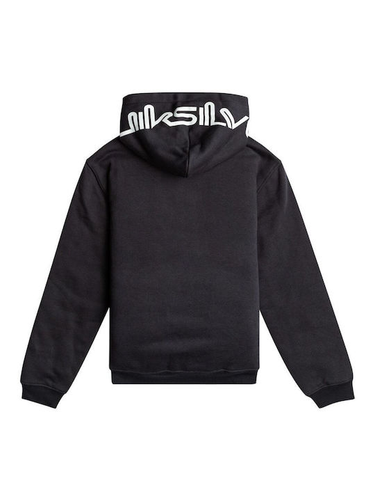 Quiksilver Cardigan pentru copii Fleece cu glugă Black