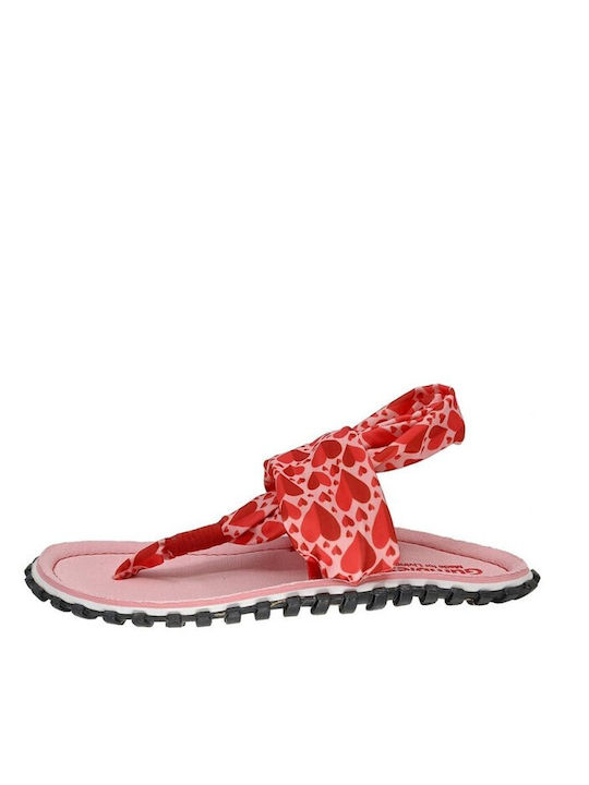 Gummies Damen Zehentrenner in Roter Farbe Stil Pédila