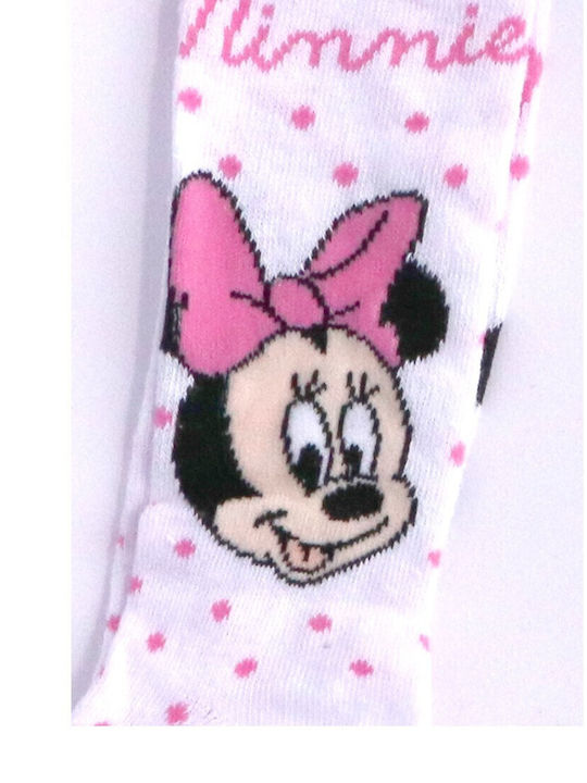 Disney Σετ Παιδικά Καλσόν Λευκό Minnie Mouse