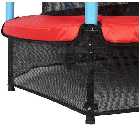 Skorpion Wheels Trambulină În Aer Liber Diametru 137cm Cu Net Roșu