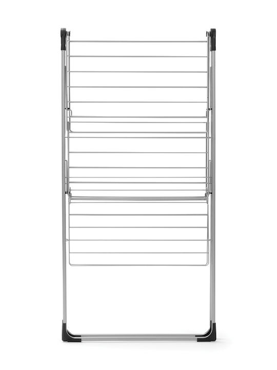 Brabantia Metallic Folding Floor Clothes Drying Rack with Hanging Length 23m