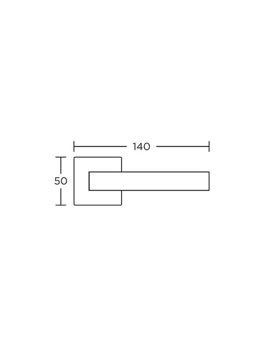 Convex Buton cu Rosette 865-S73 Șah mat