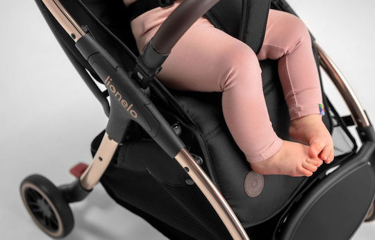Lionelo Julie One Baby Stroller Suitable for Newborn Black Gold 6.65kg