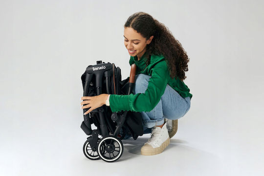 Lionelo Julie One Baby Stroller Suitable for Newborn Black Gold 6.65kg