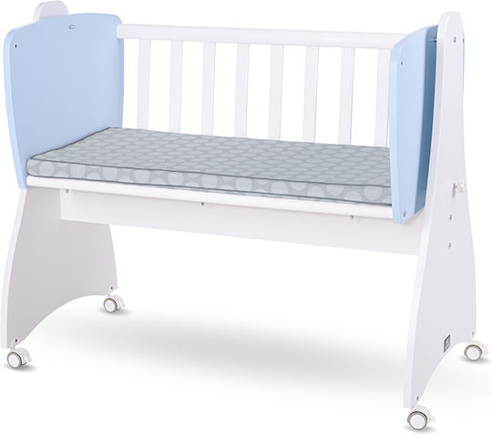 Lorelli Λίκνο First Dreams με Ρόδες White/Baby Blue